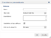 Crea istanza personalizzata